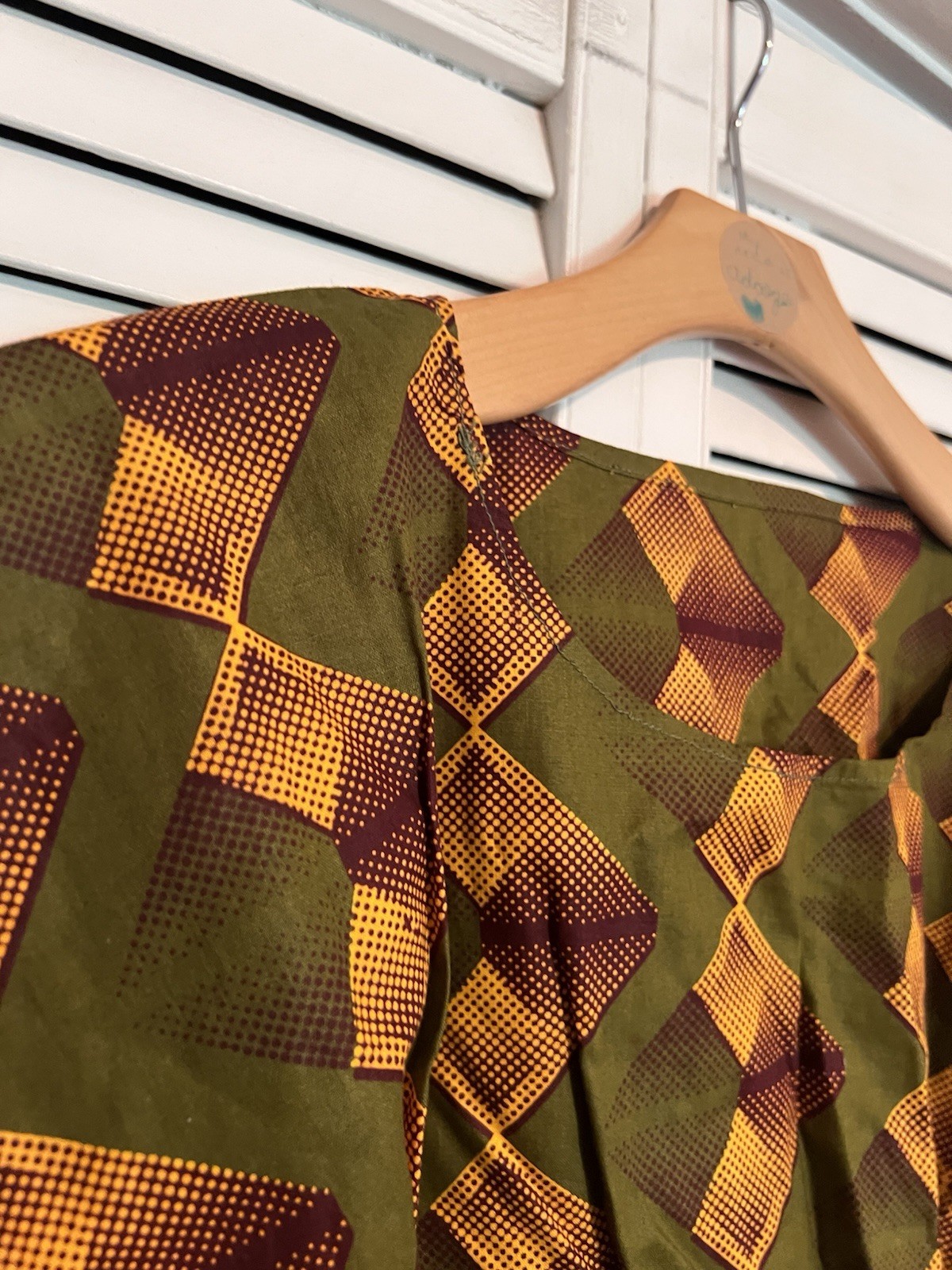NIGERIAN AFRICAN Women’s Shirt Size Medium M Handmade Dashiki Shirt