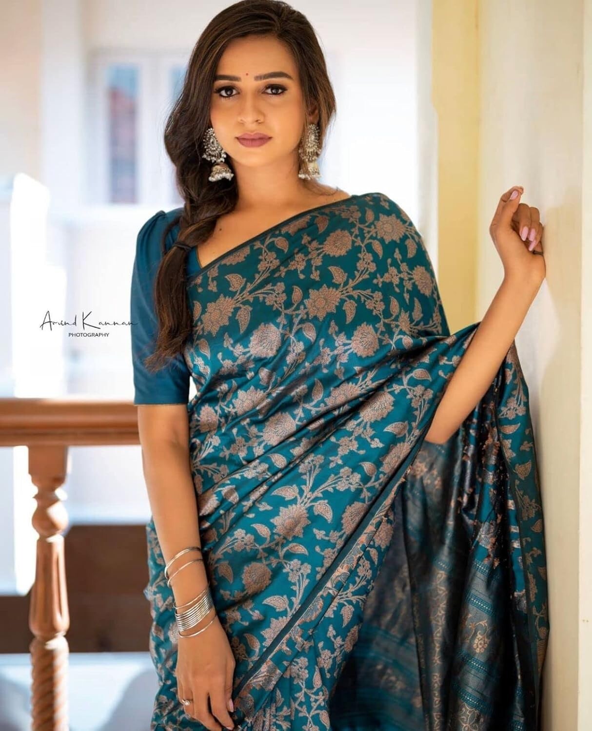 TRADITIONAL PARTY WEAR SOFT SILK INDIAN WEDDING WEAR KANJEEVARAM SAREE SARI