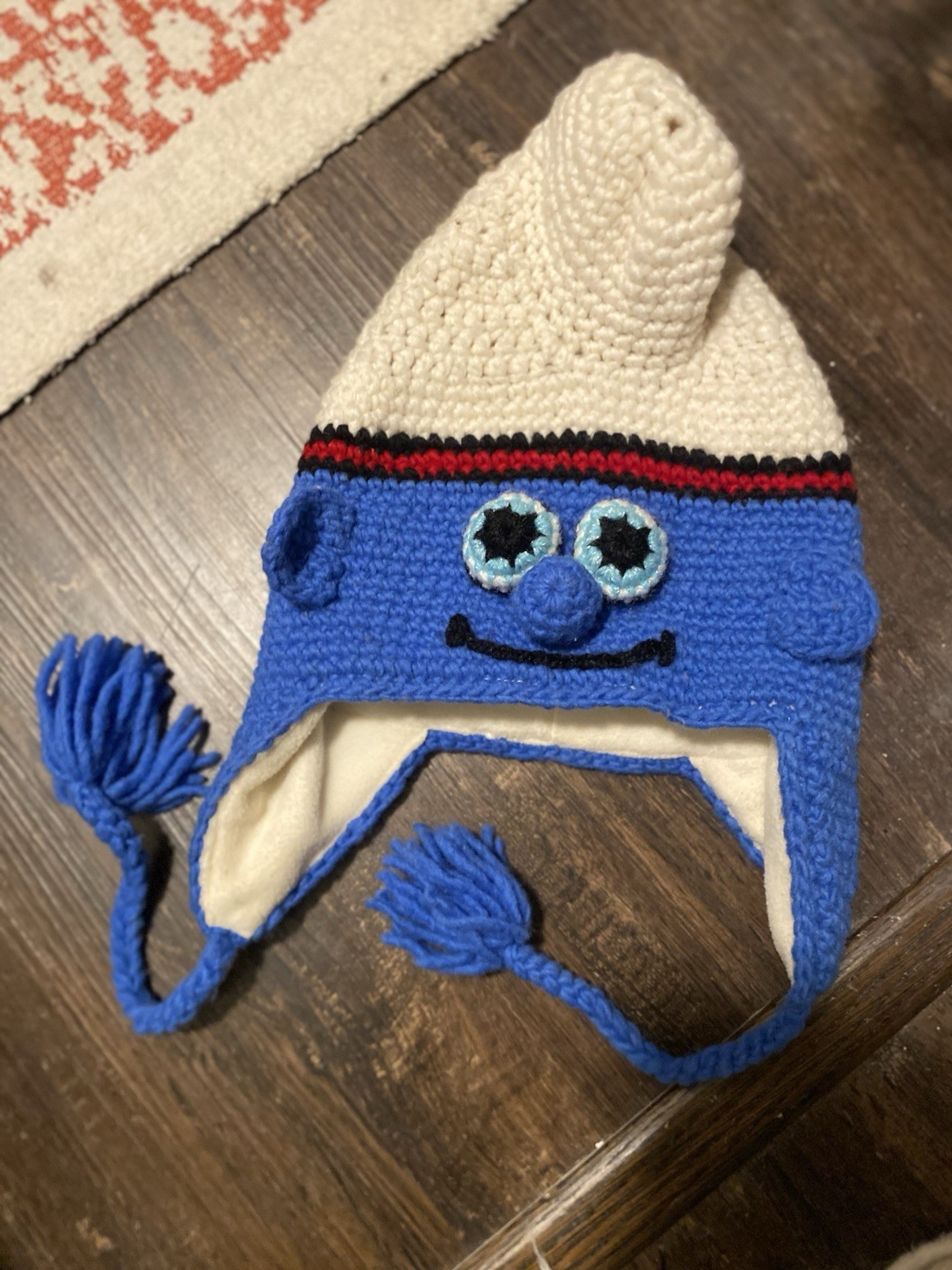 100% Alpaca Wool Unique Chullo Hat From Ecuador Unisex One Size