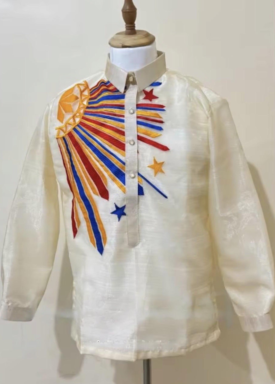 Filipino SINAG Barong Men Tagalog Modern Design NWOT XL