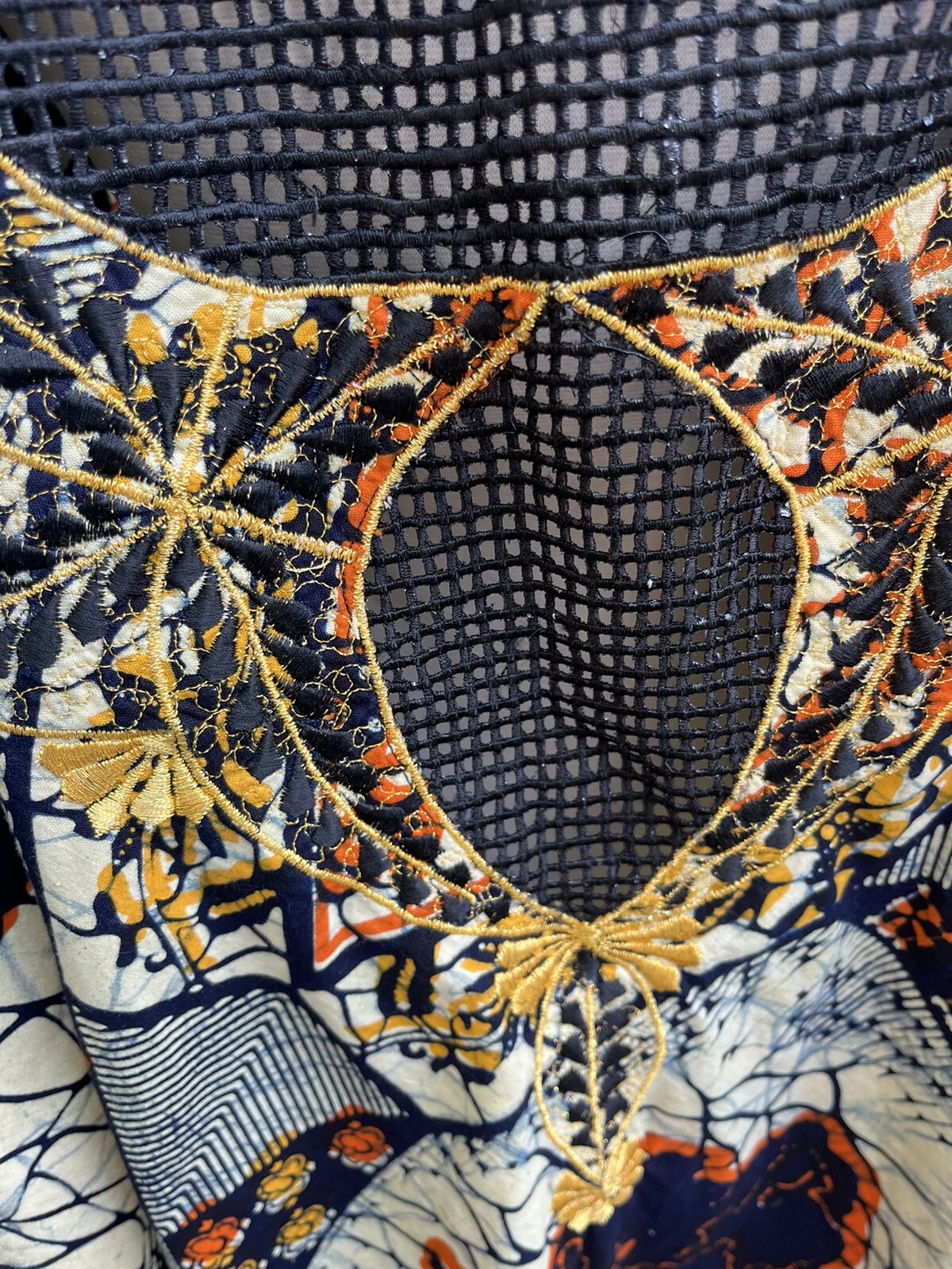 Batik African Handmade Top Double Full Sleeves 31 L 24 Pit To Pit