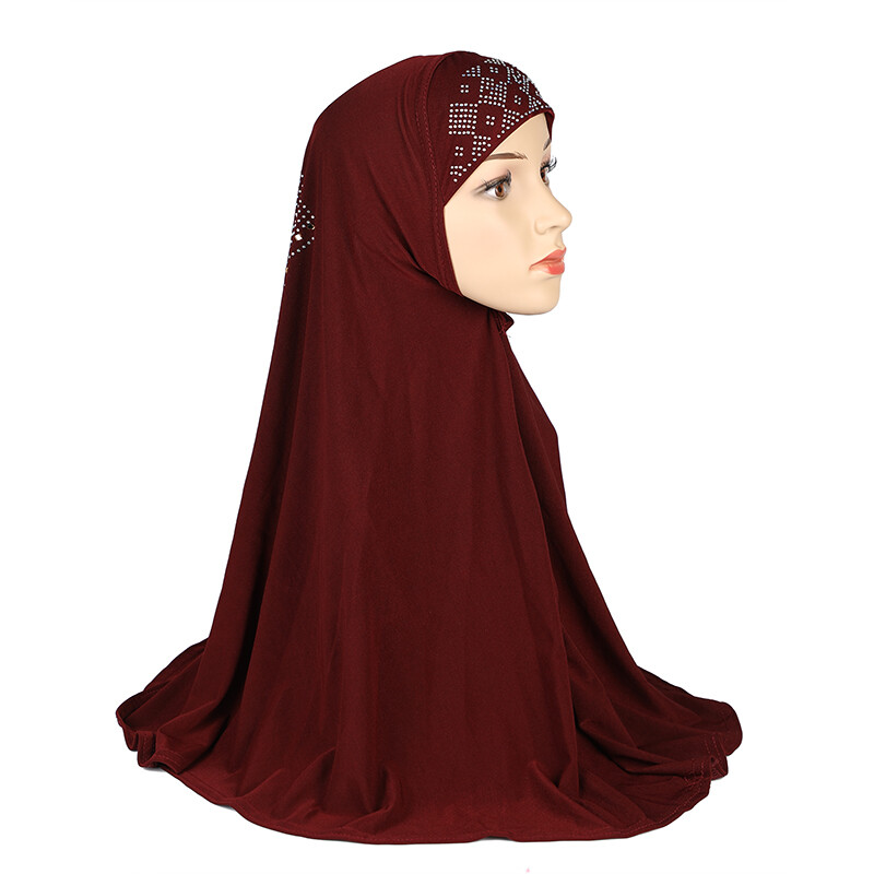 One Piece Amira Hijab Muslim Women Turban Wrap Shawls Headscarf Cover Islamic