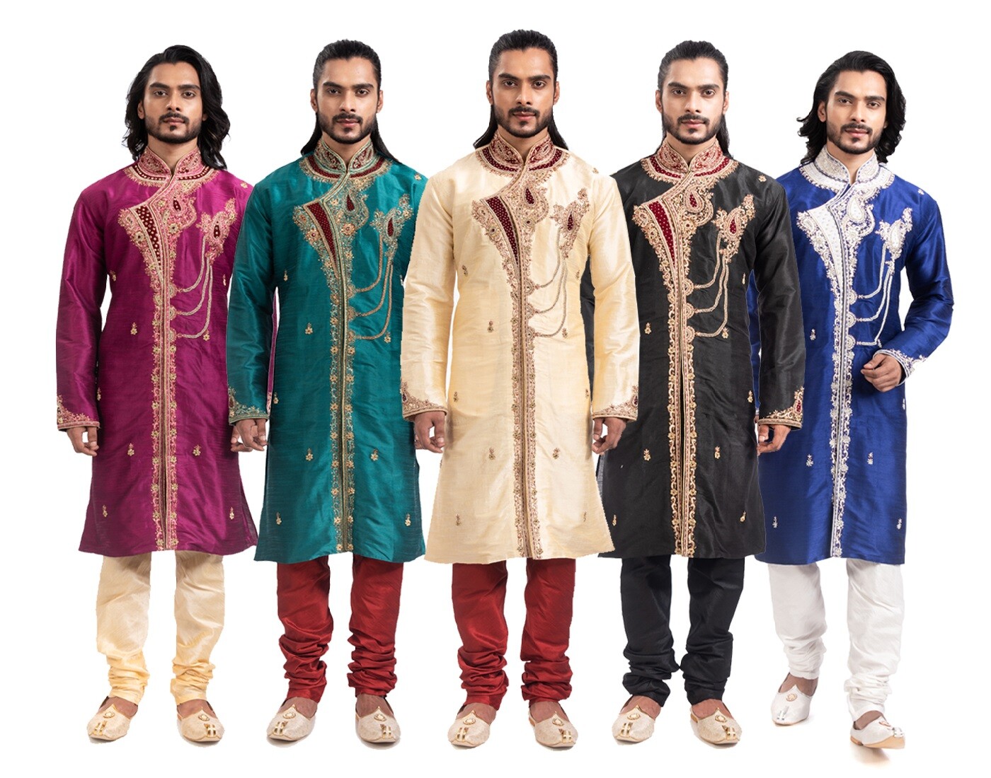 itailorman Design Indian Ethnic Kurta Churidar for Men 2pc-(Worldwide Postage)