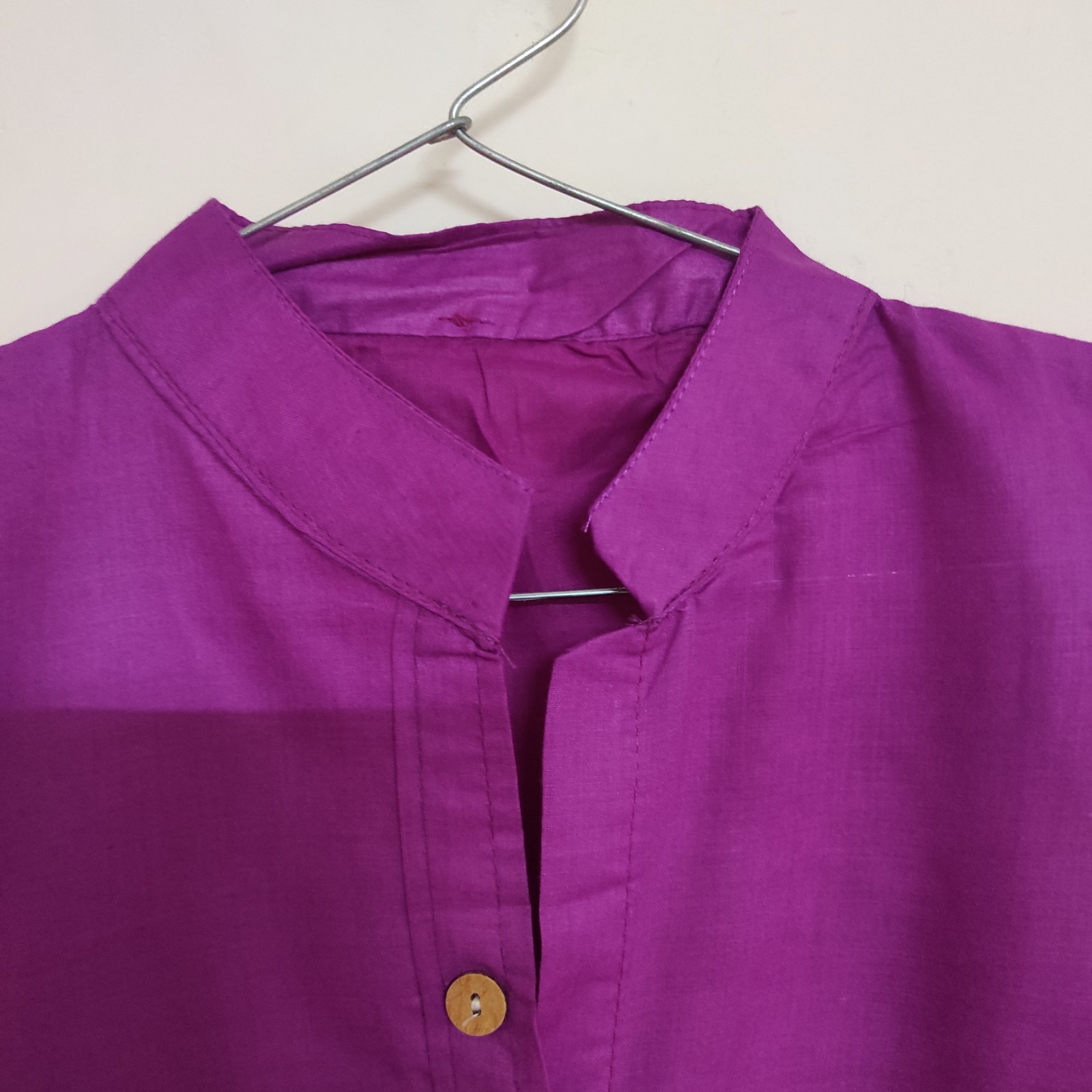 Boho Cotton Kurta Plus Size L / 1XL Magenta Indian Ethnic Festival Tunic
