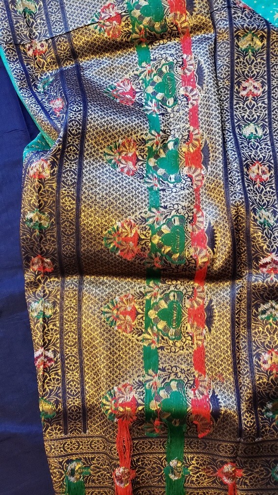 Bangalore Silk Saree Meenakari Zari Woven Work Unstitched Blouse Party Wear