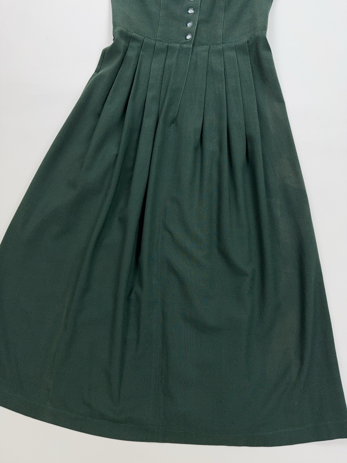 Women’s Green Dirndl Dress Blouse Apron Set Oktoberfest Bavarian Trachten Size M