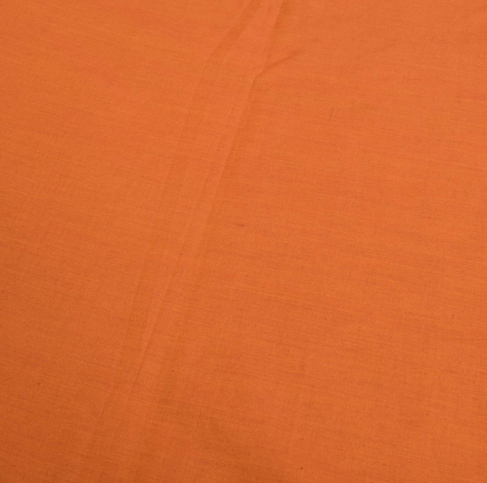 Sushila Vintage Pure Cotton Silk Saree Rust Green Handwoven 6Yd Sari Craft Fabri