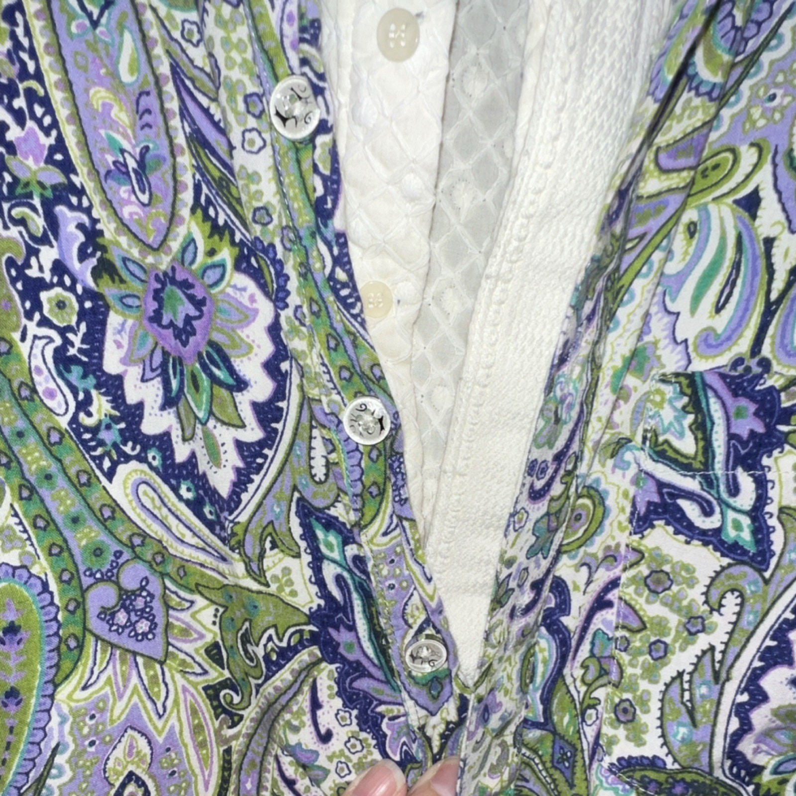 Manyavar Men’s Kurta Jacket Set M 38 Paisley, Indian Wedding Ethnic Wear 2 Piece