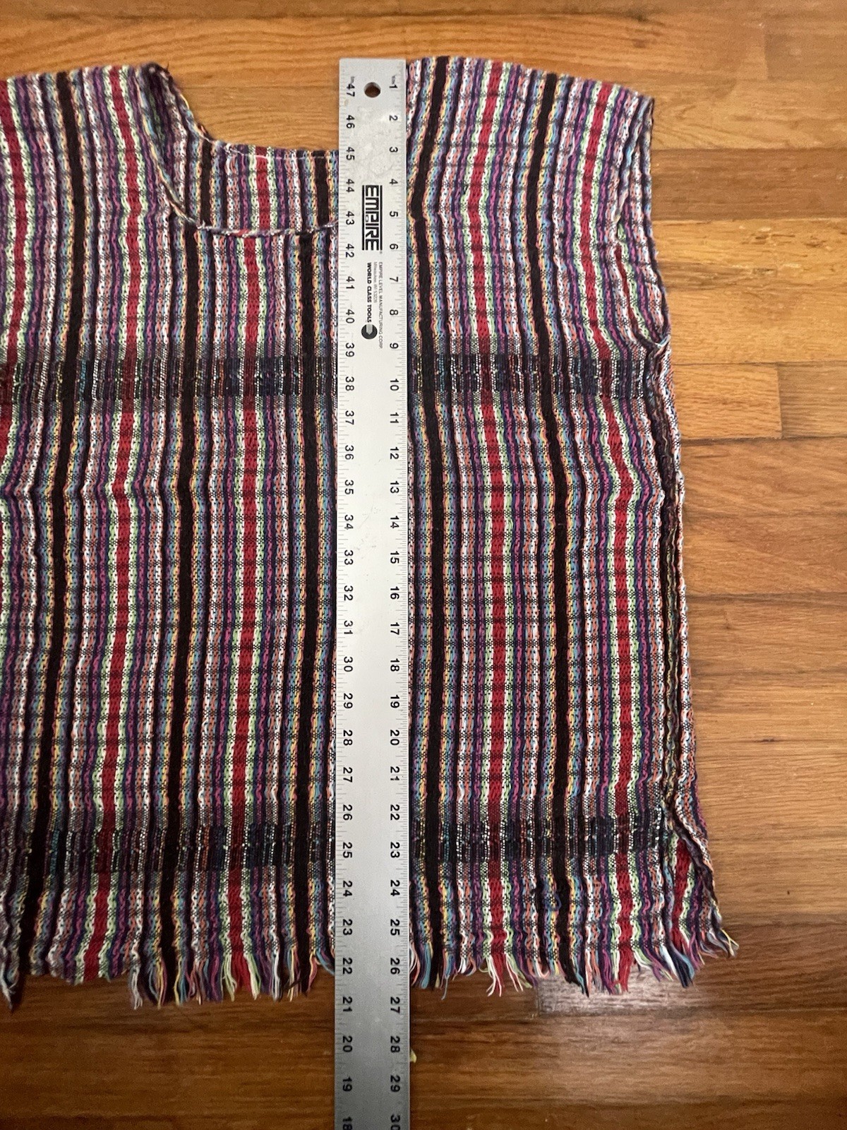 Handmade Guatemalan Huipil Top-Womens-Size Large/XL-Frayed-Excellent Condition