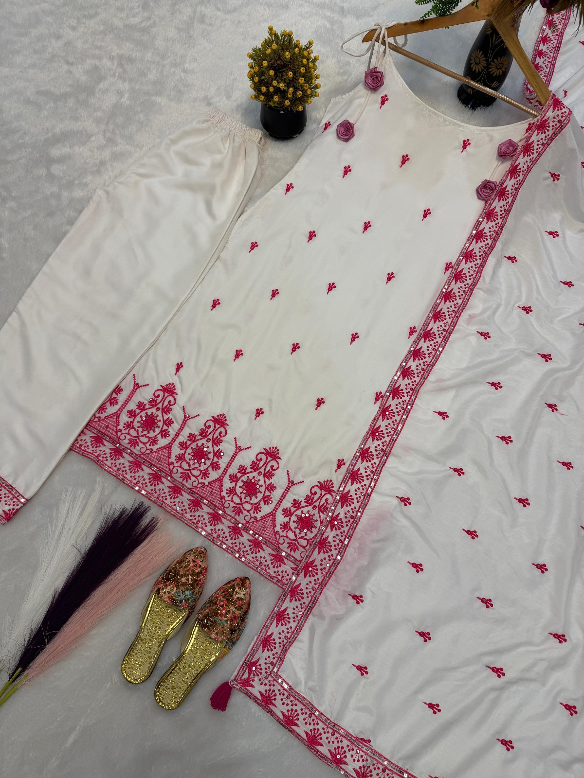 Designer Indian Pakistani top pent Bollywood Dress Party Wear Suit wedding