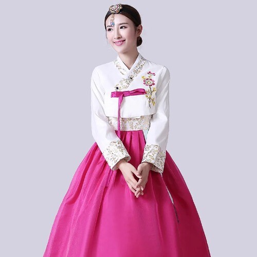 Korean Hanbok Dress Ancient Traditional Stage Dance Costume Lady Palace