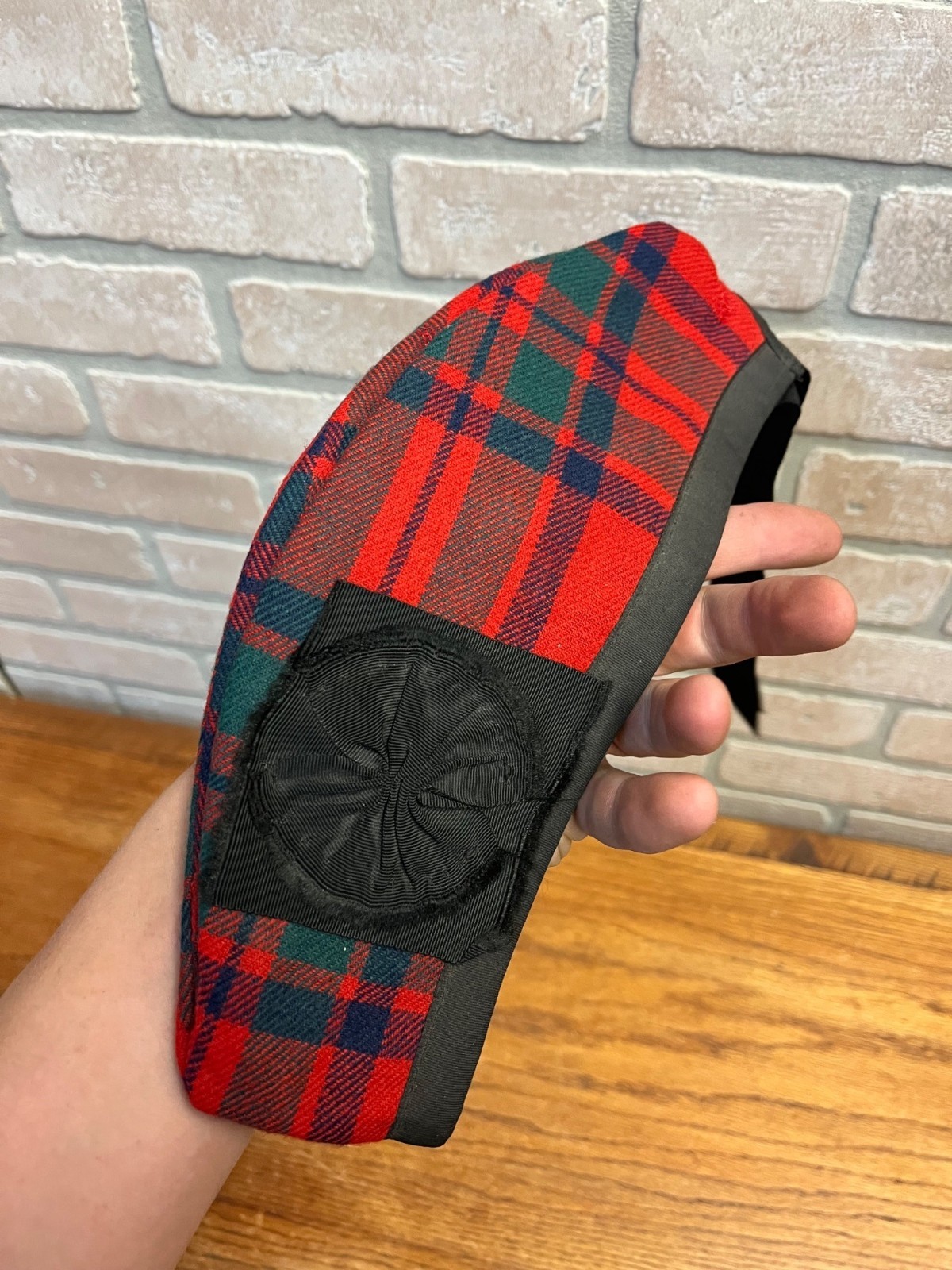 Vintage Original Scottish Highland Glengarry Piper Hat Kilt Bag, Belt Sporran ++