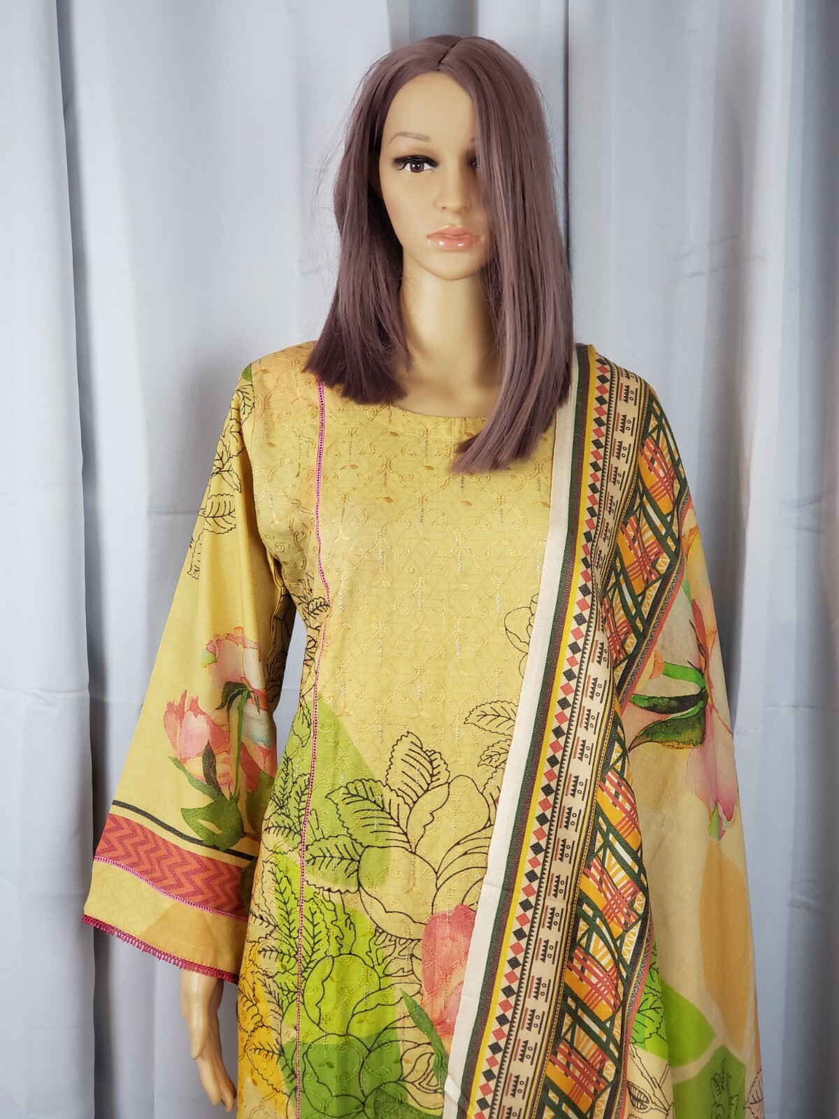 Pakistani indian designer shalwar kameez Suit M/40 Desi Rangreza Design Clothes