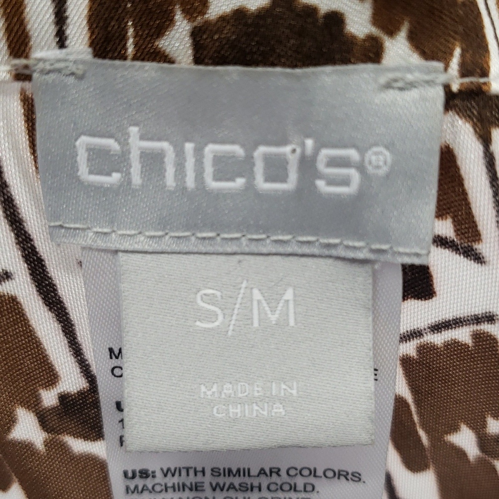 Chico’s Longline Geometric Kimono Women’s Size Small/Medium Travel Effortless