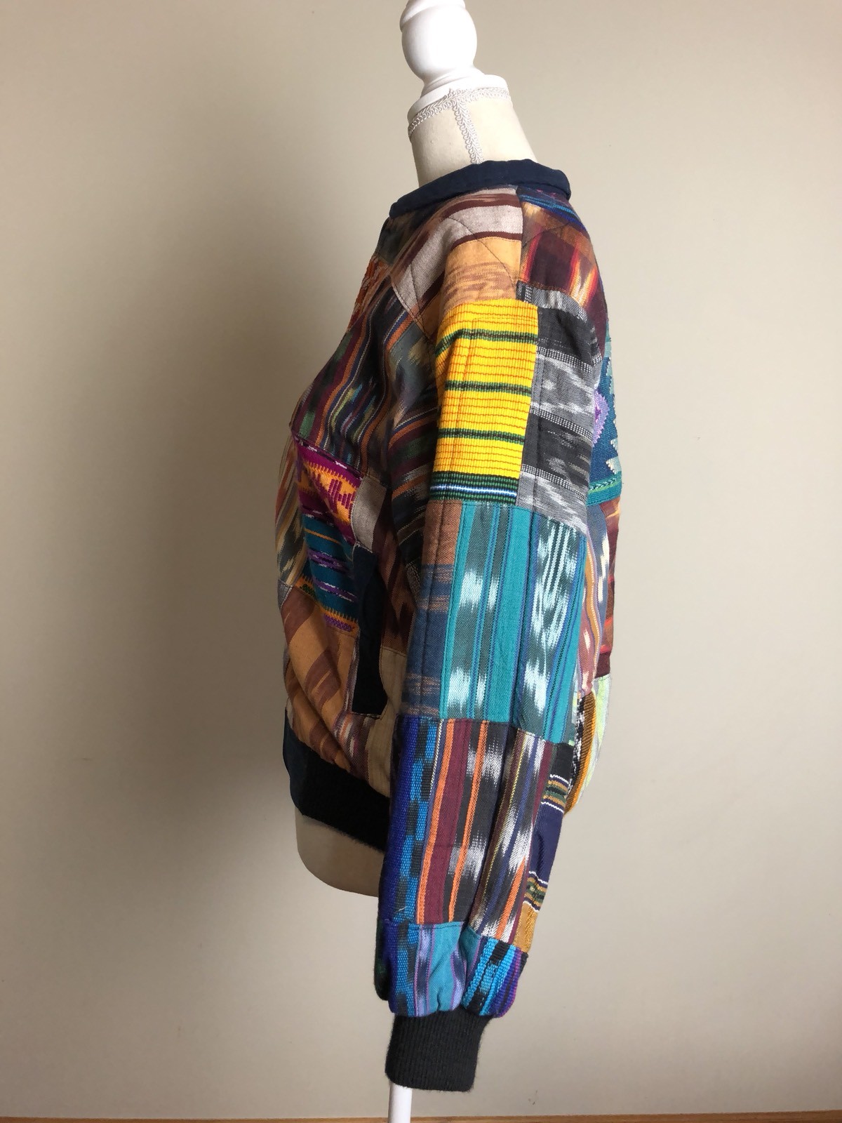 1950s Mayan Textile Patchwork Chi Chi Jacket Tres Reyes Small/Medium