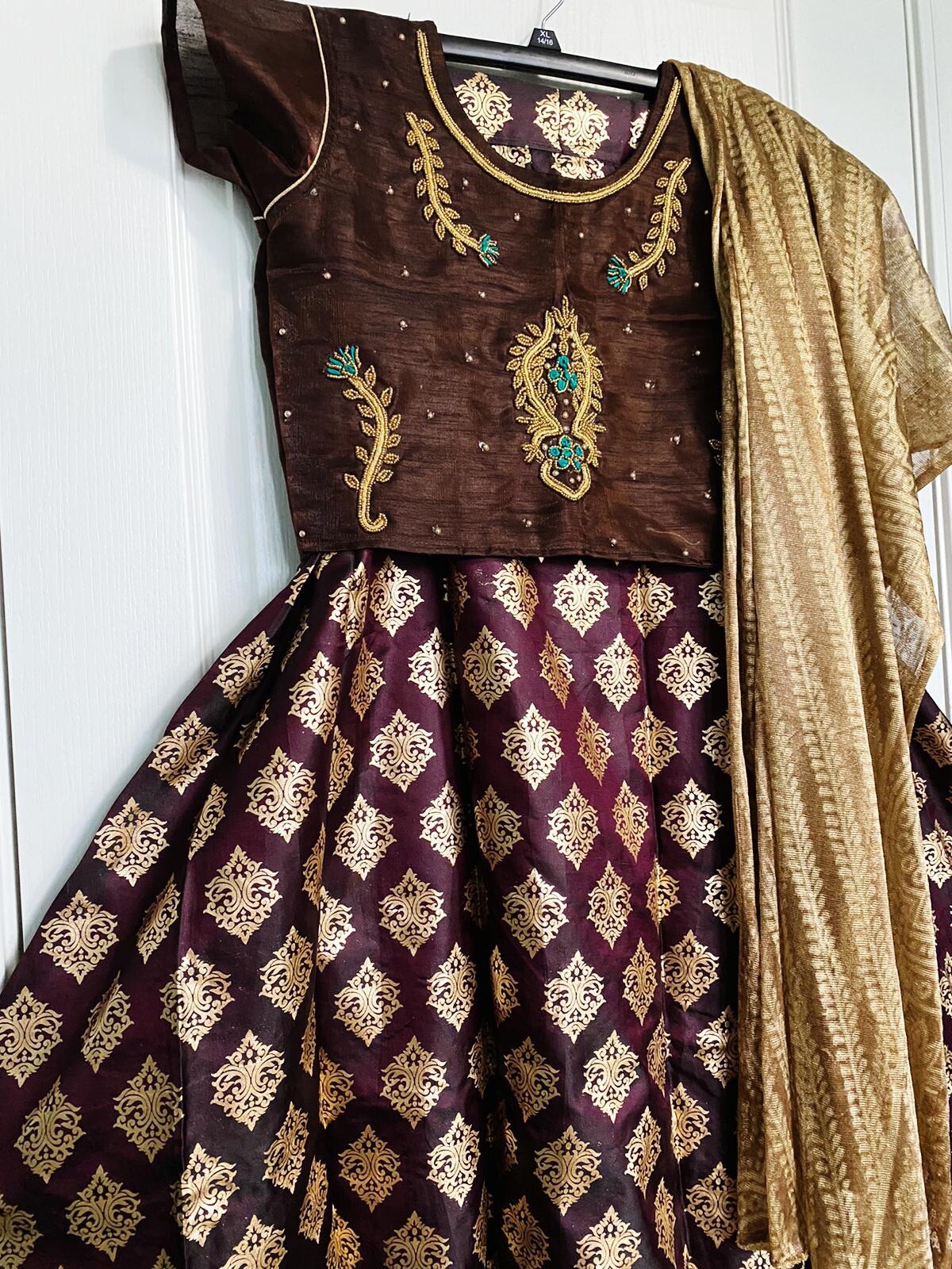 Contemporary Bollywood Designer Party wear Croptop Lehanga