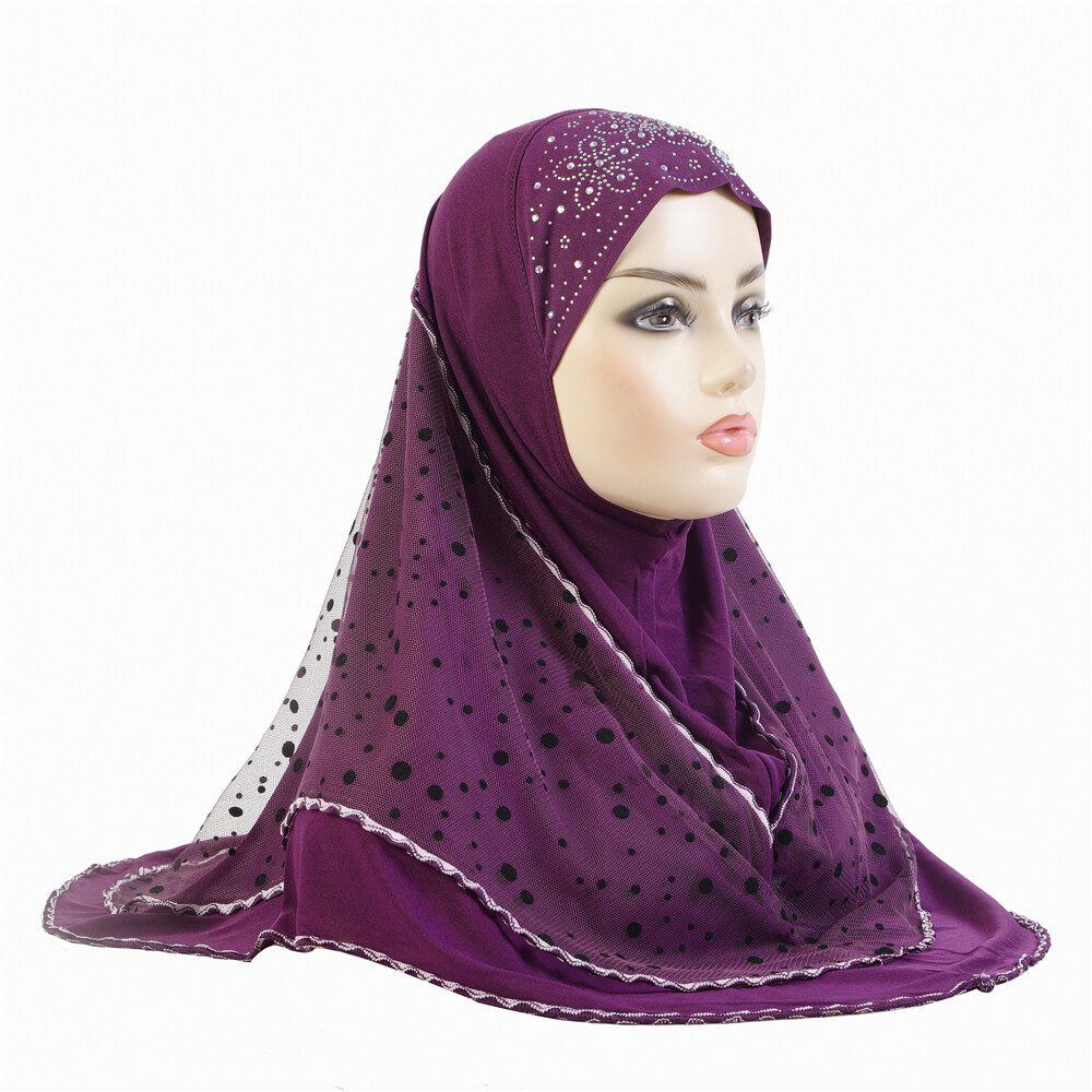 One Piece Women Amira Hijab Scarf Headscarf Wrap Muslim Shawls Islamic Cover New