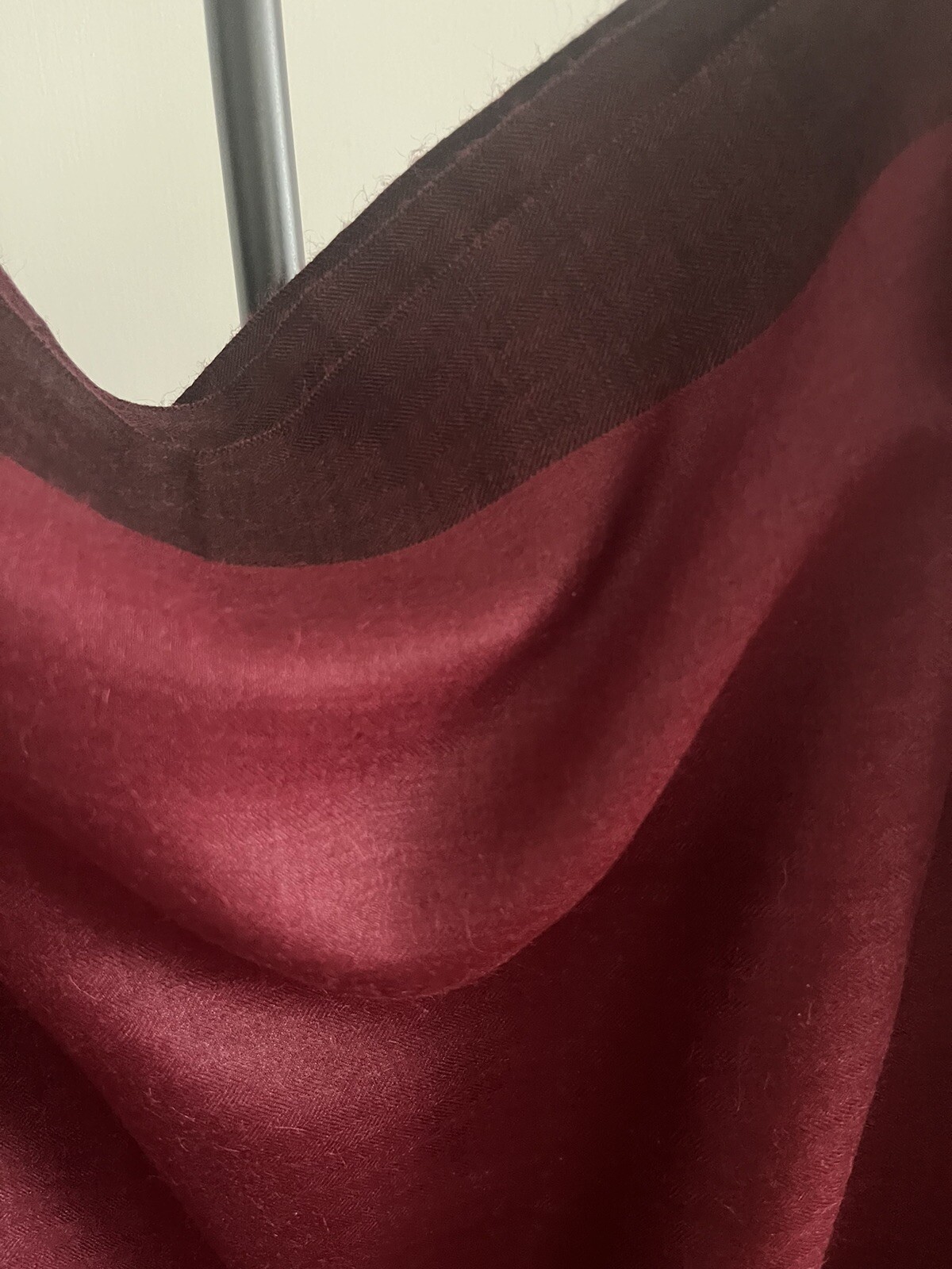 NWT FabIndia style Handloom Tussar soft Silk Saree sari Wine 🍷 / Ivory Pick 1