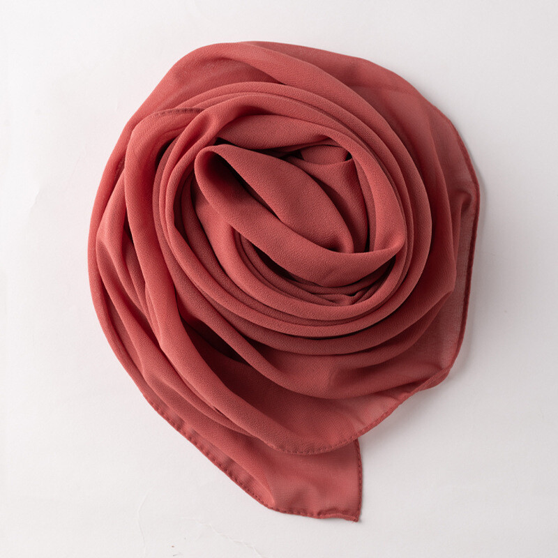 Islamic Square Scarf Women Solid Hijab Muslim Lightweight Scarves Arab Khimar
