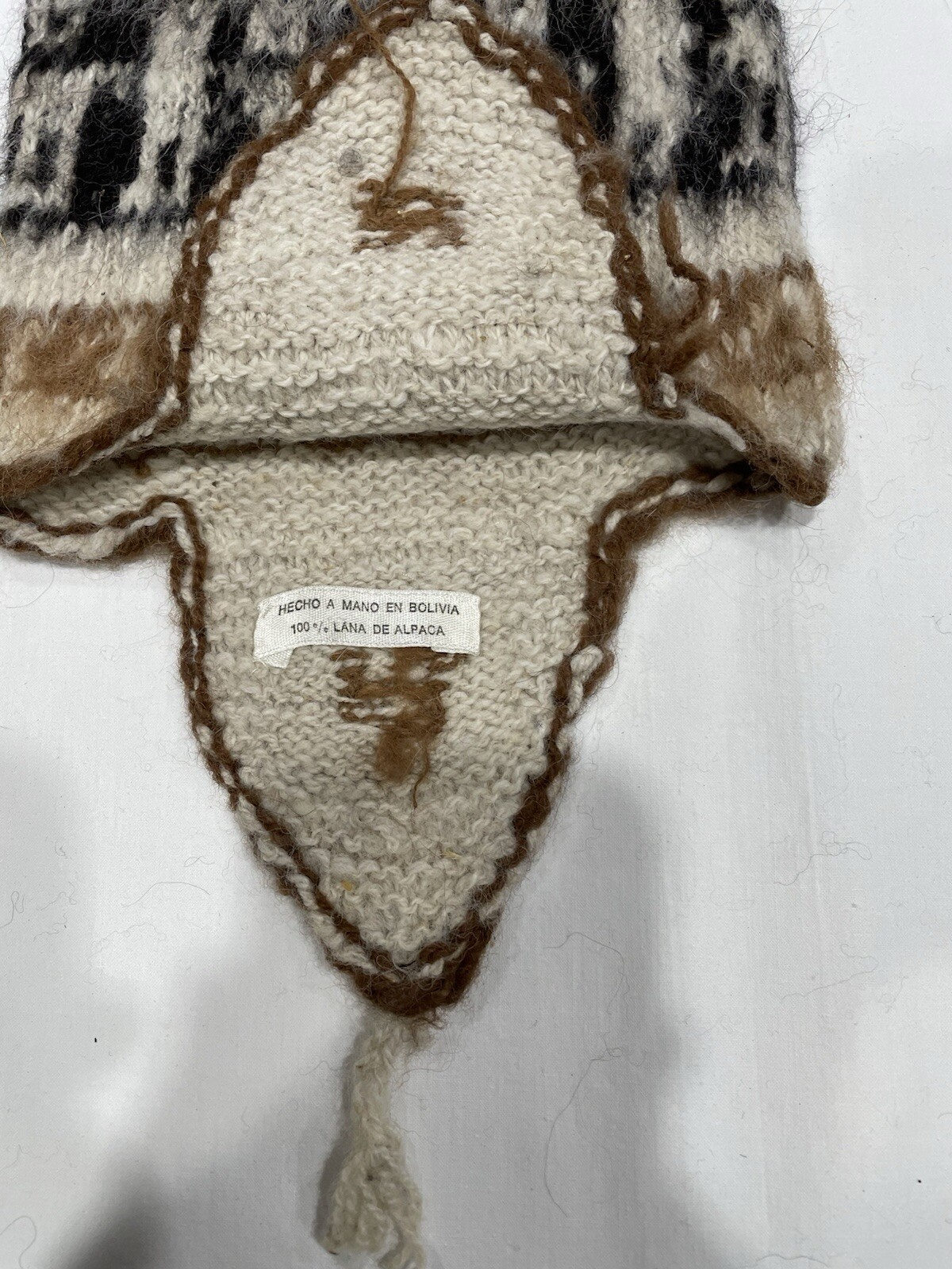 100 Pct Alpaca Wool Handmade Bolivian Beanie Ear Flaps (31 of 35)