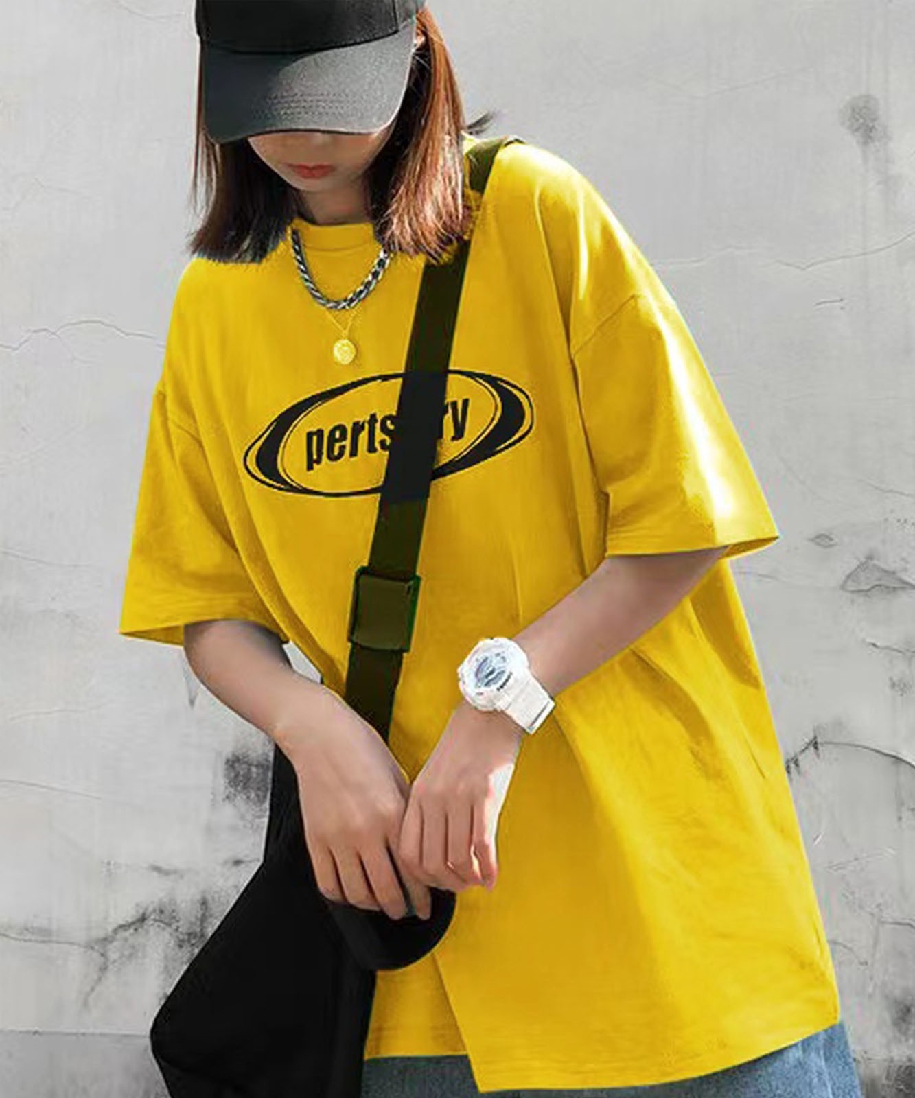 DEVICE select Street-Style Loose Fit Short-Sleeve T-Shirt Unisex
