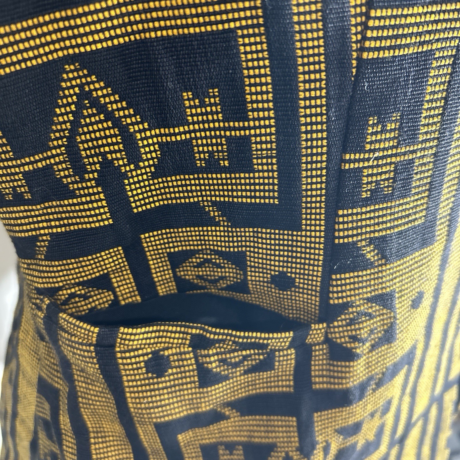 Massata Dashiki Vest XL Black Gold Cotton African Style for Men Women Senegal