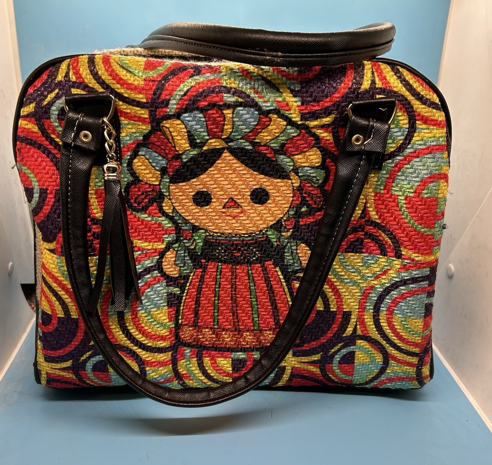 Lele Doll Mexican Womens Tote Bag Multicolor Purse