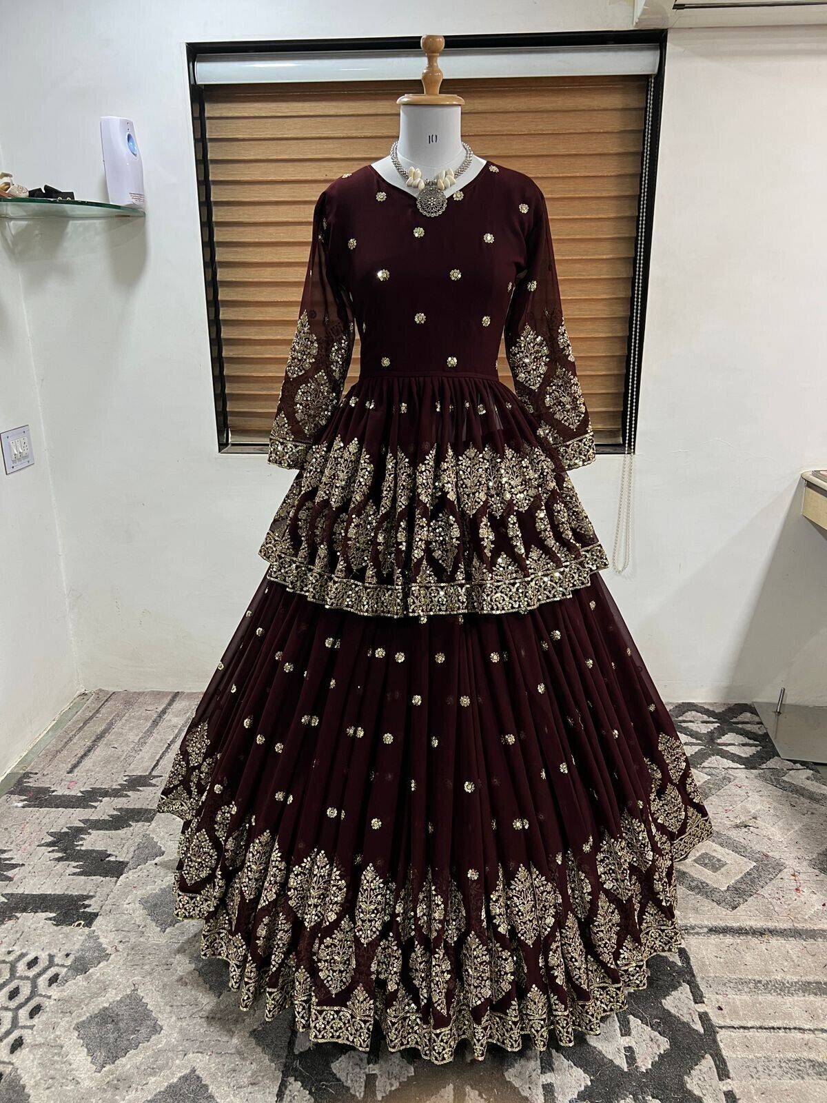 LENGHA READYMADE KURTI SUIT INDOWESTERN LONG TOP CHOLI LEHENGA PAKISTANI WEDDING