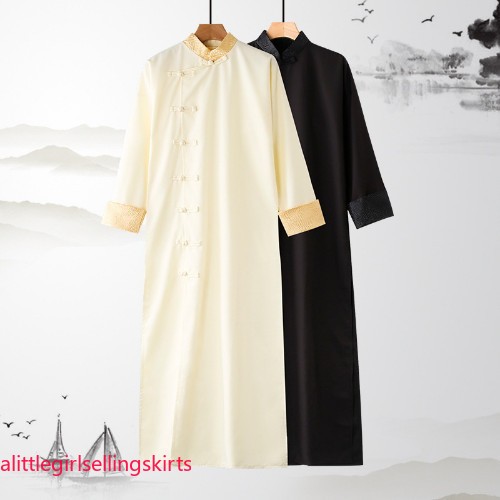 Traditional Hanfu LongRobes Gown Chinese Clothing Men Cheongsams Wedding Dress