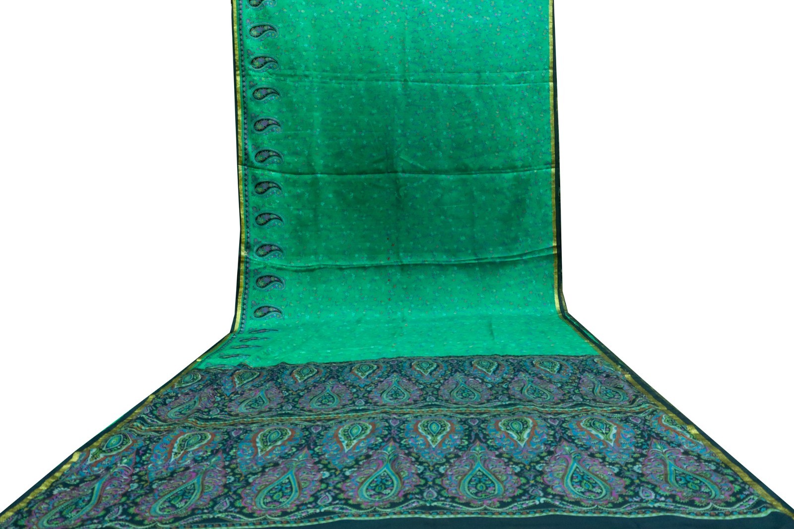 Vintage Chiffon Silk Saree, Lightweight Fabric for DIY & Sewing CS1240