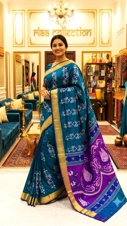 Graceful Indian Authentic Pure Kalakshetra Katan Silk Handwoven Ethnic Saree