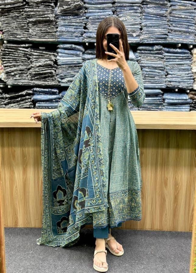 Fully Readymade Kurta Pant With Designer Dupatta Set Women Wear Salwar Kameez