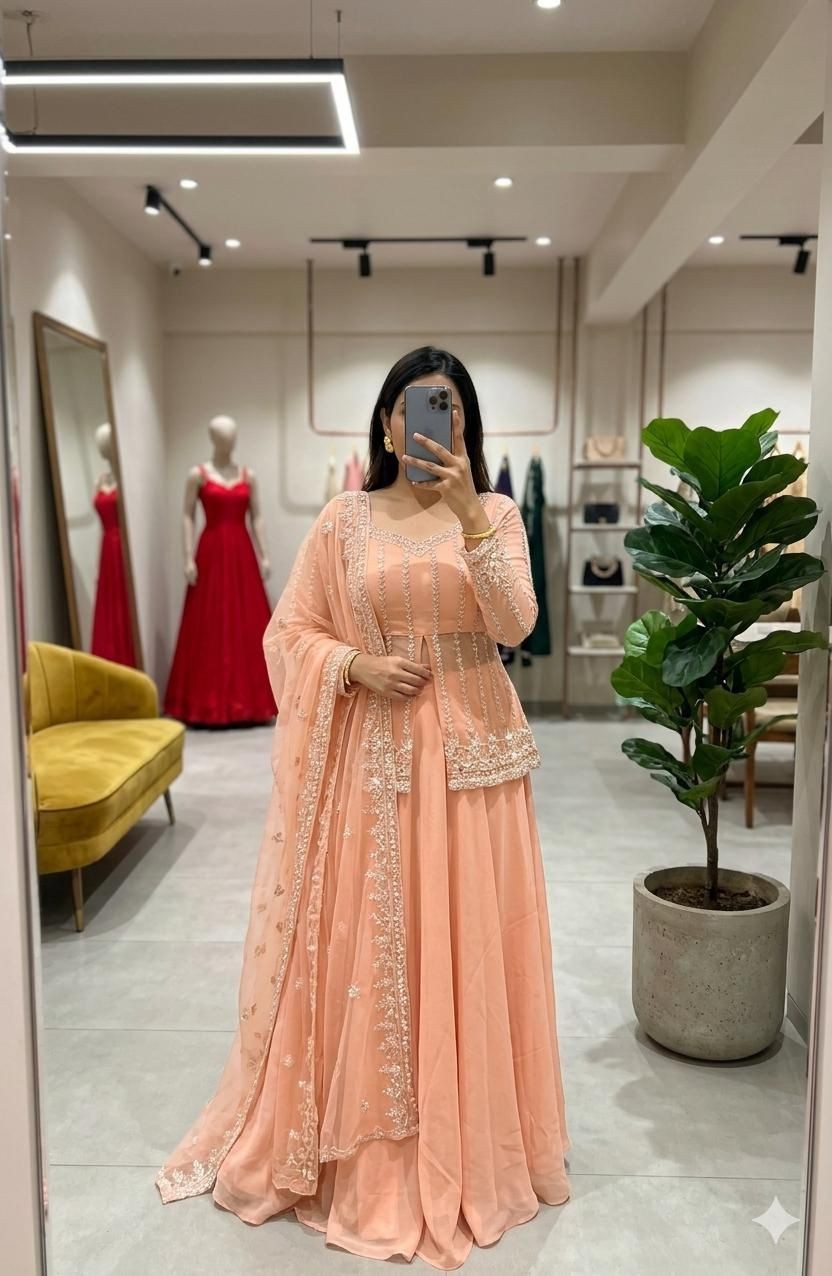 LEHENGA CHOLI PARTY WEAR LEHNGA DESIGNER INDIAN WEDDING READYMADE EID BOLLYWOOD