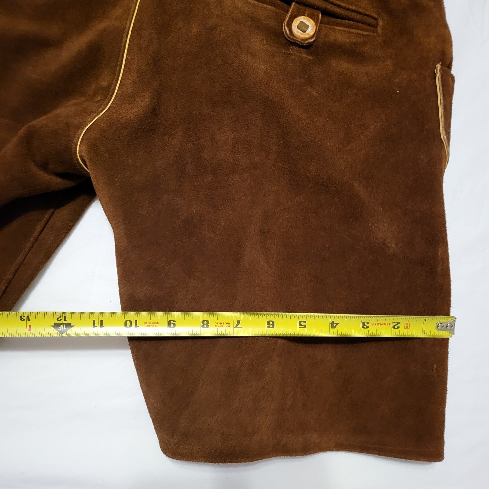 Schöneberger Men’s Bavarian Trach ten Oktoberfest Leather Trousers Size 40
