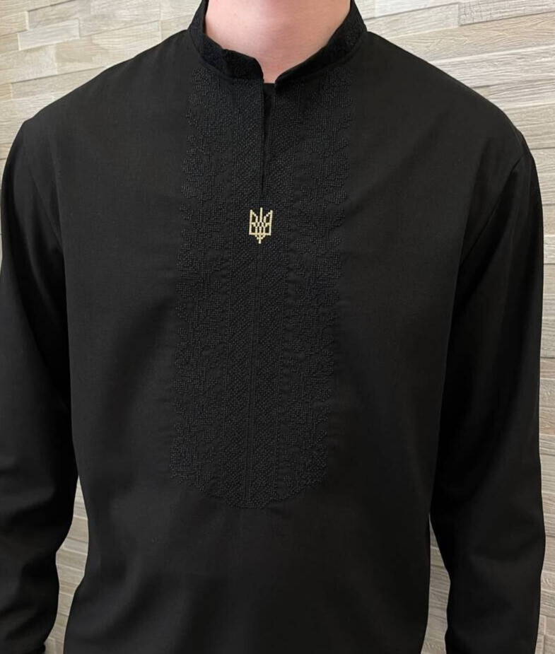 Ukrainian Embroidered Tradition shirt for men Sorochka Vyshyvanka Size(S-M)-5XL