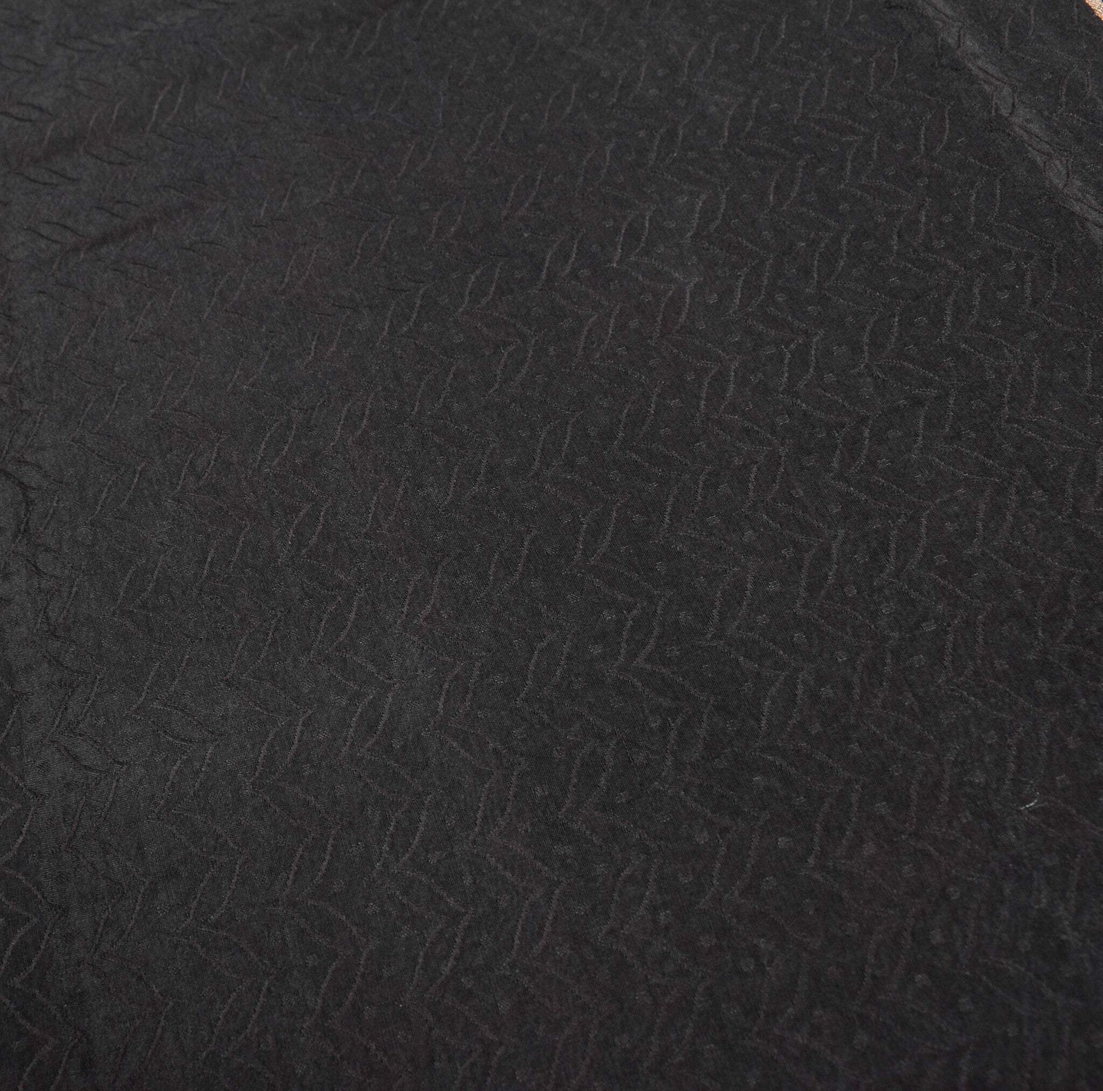 Sushila Vintage Banarasi Brocade Saree Pure Cotton Silk Black Indian Sari Fabric