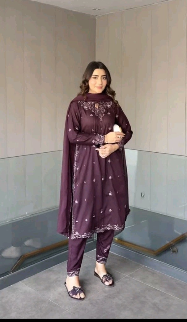 Pakistani Salwar Kameez Ready To Wear Dress 3 Piece Suit Wedding Party (Medium)