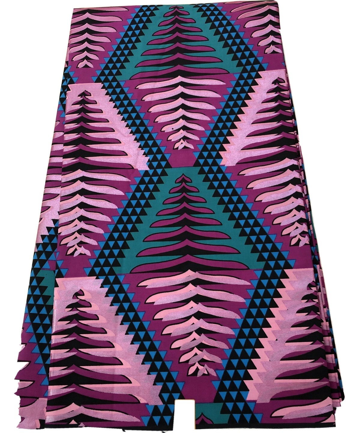 METALLIC MAGENTA African Ankara Wax Print, 100% Cotton, Sell by 6 Yards