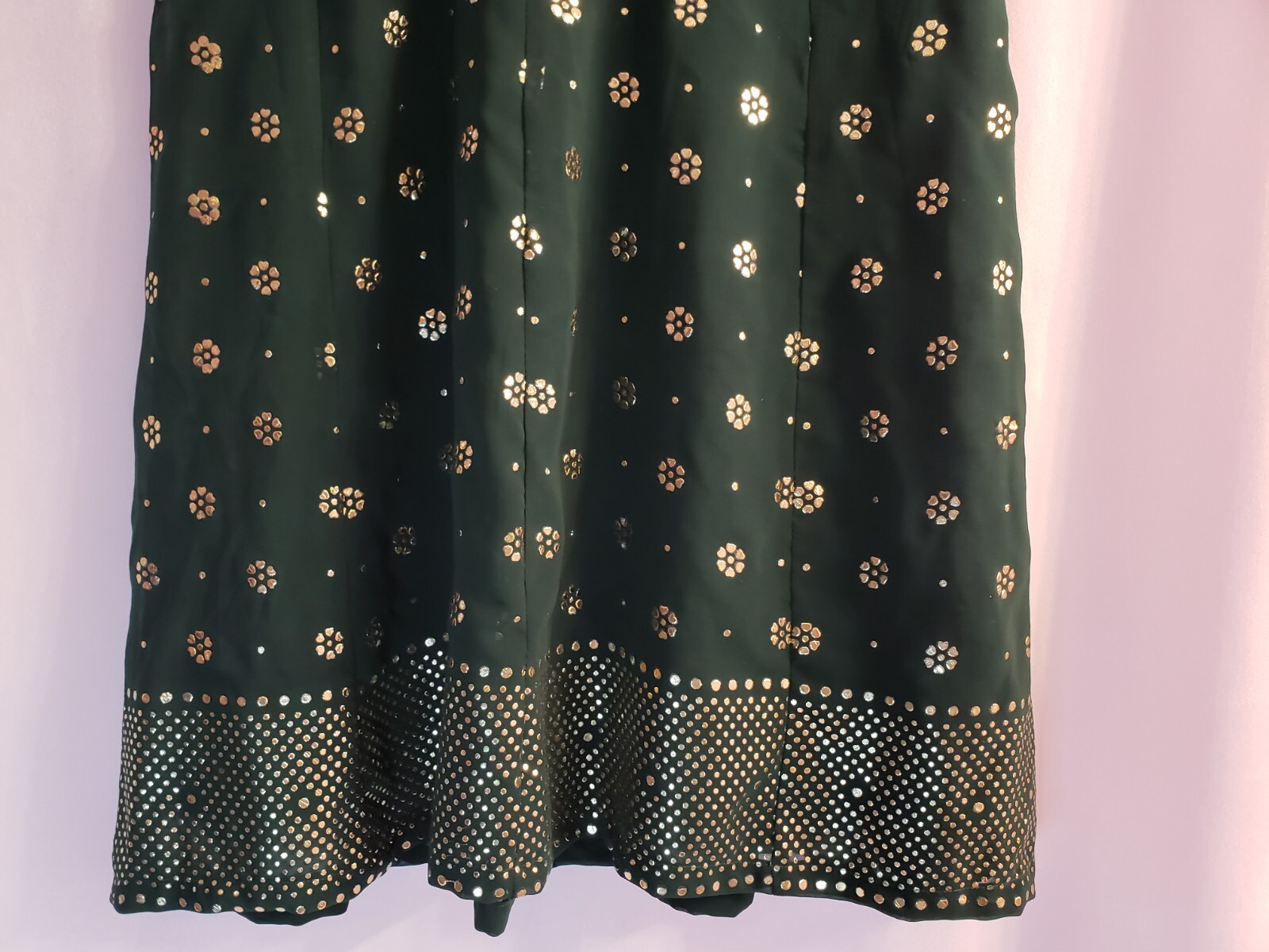 Handmade Kurta Kurti Green With Gold Detailing embroidery gorgeous emerald