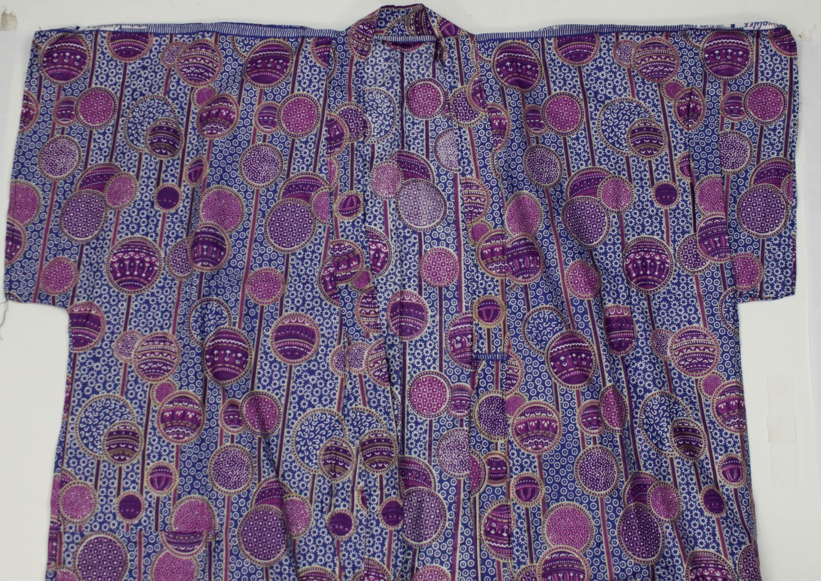 Blue Purple Ball Pattern Traditional Pakistan? India? Women’s Tunic Dress