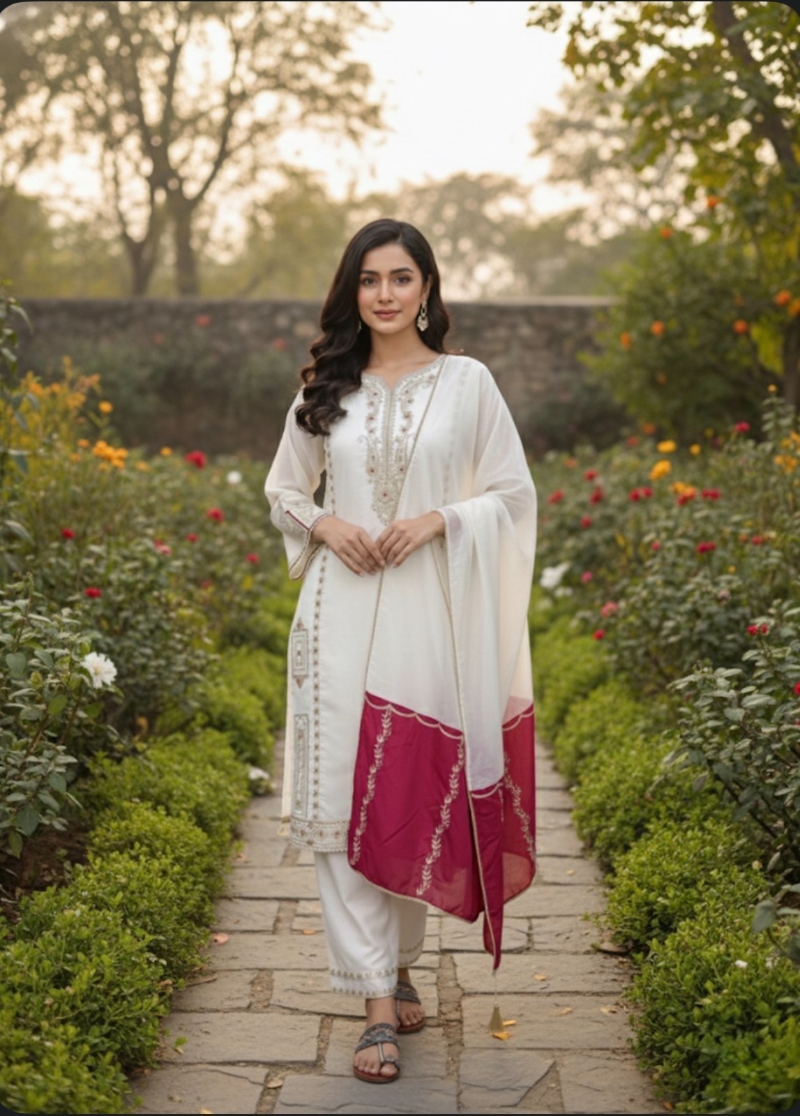 New Collection Silk Kurta Palazzo With Dupatta For Wedding Party Wear Readymade