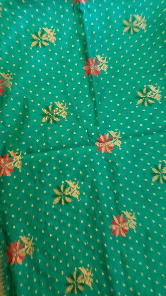 Bangalore Silk Saree Meenakari Zari Woven Work Unstitched Blouse Party Wear