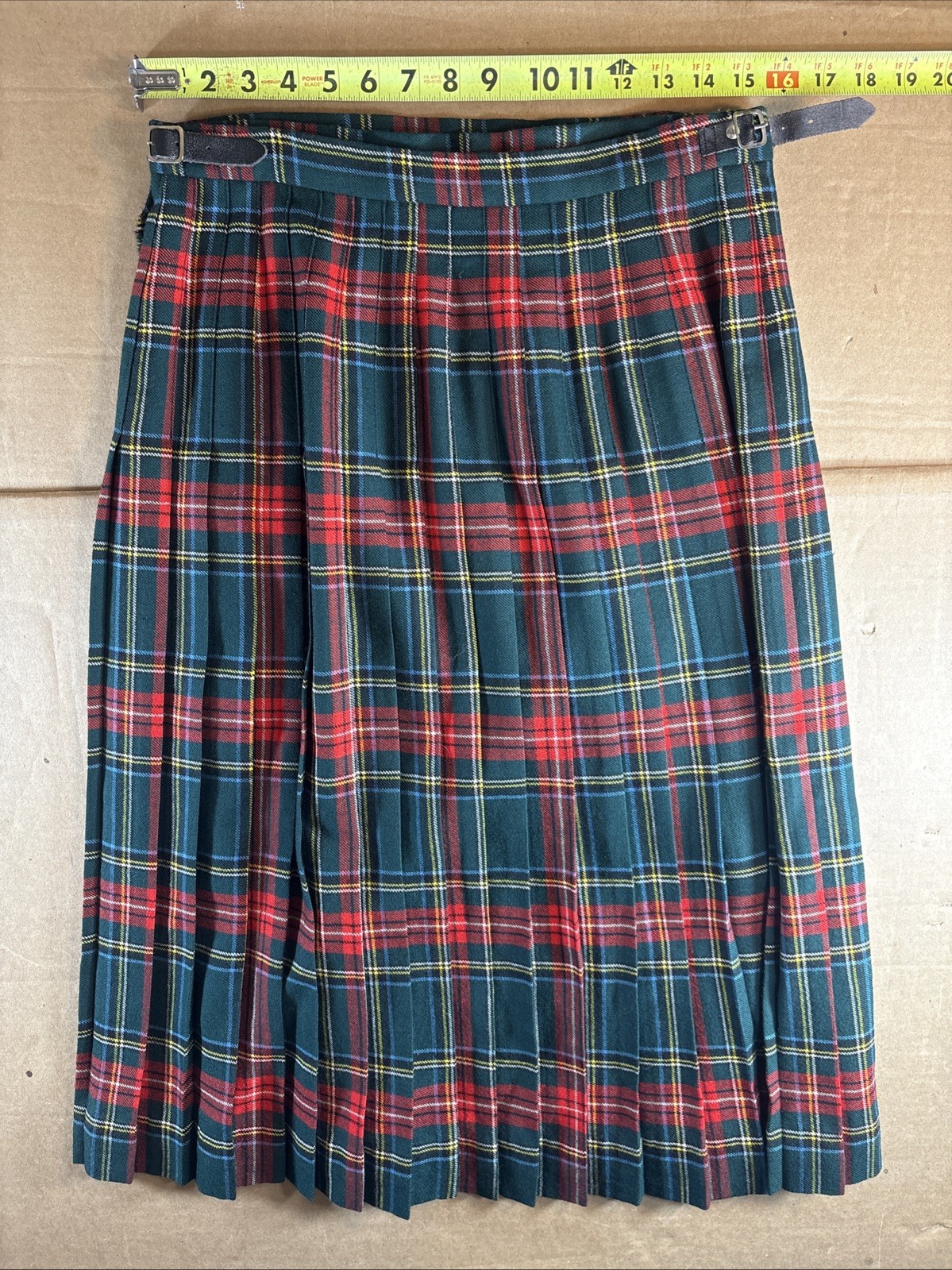 Wool Tartan Pleated Kilt Deans As 16 Made In Scotland Skirt 17G14