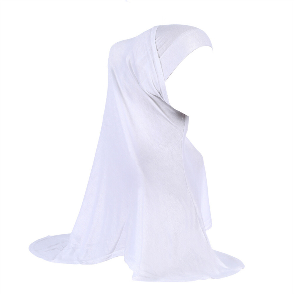 2Pcs Sets Muslim Women Hijab Shawl Wrap Amira Khimar Instant Headscarf Prayer