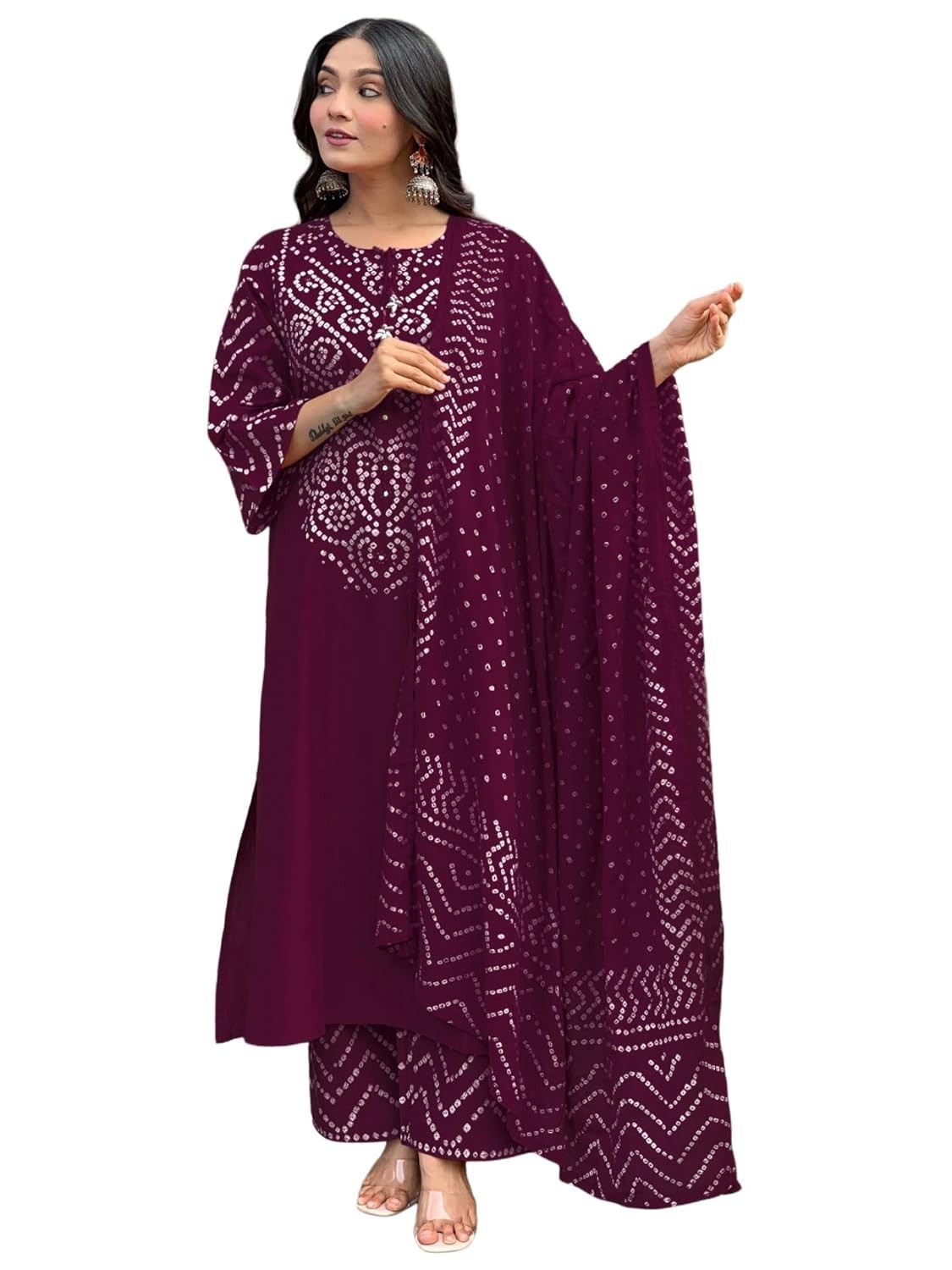 Women’s Viscose Rayon Straight Kurta Pant Dupatta Set