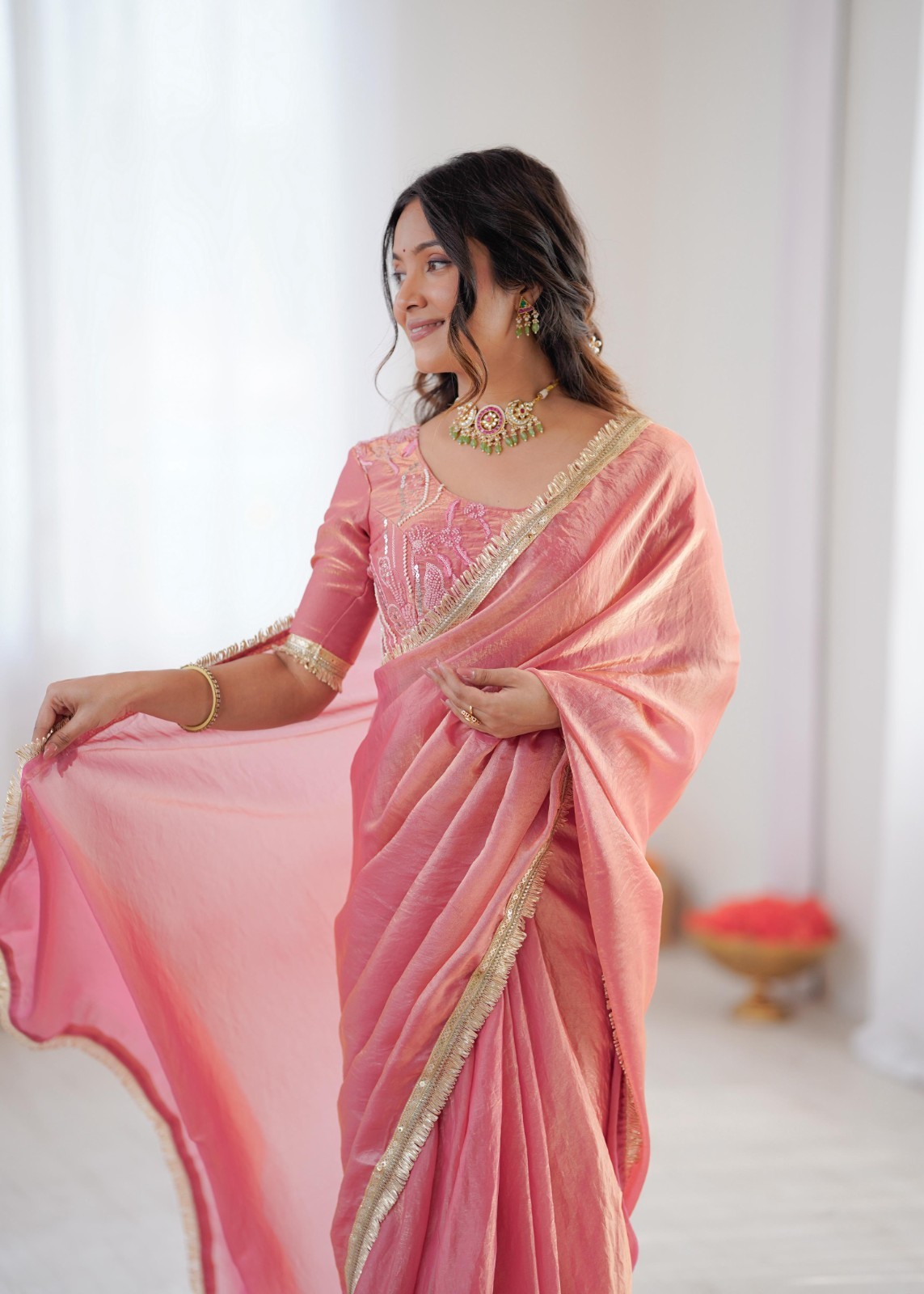 Saree Party Indian Wear Sari Designer Bollywood Blouse Wedding Ethnic Pakistani