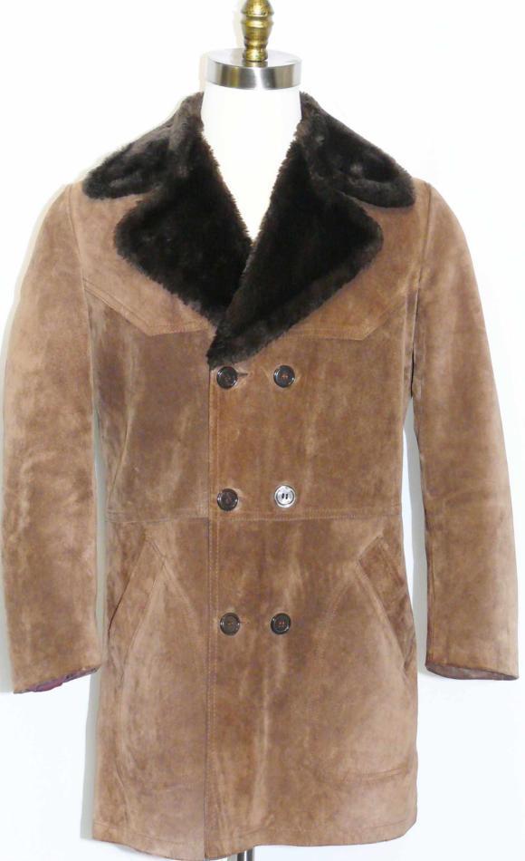 MADE In ITALY LEATHER OVER COAT Men Hunting Western Winter Jacket Eu 50 44″ M