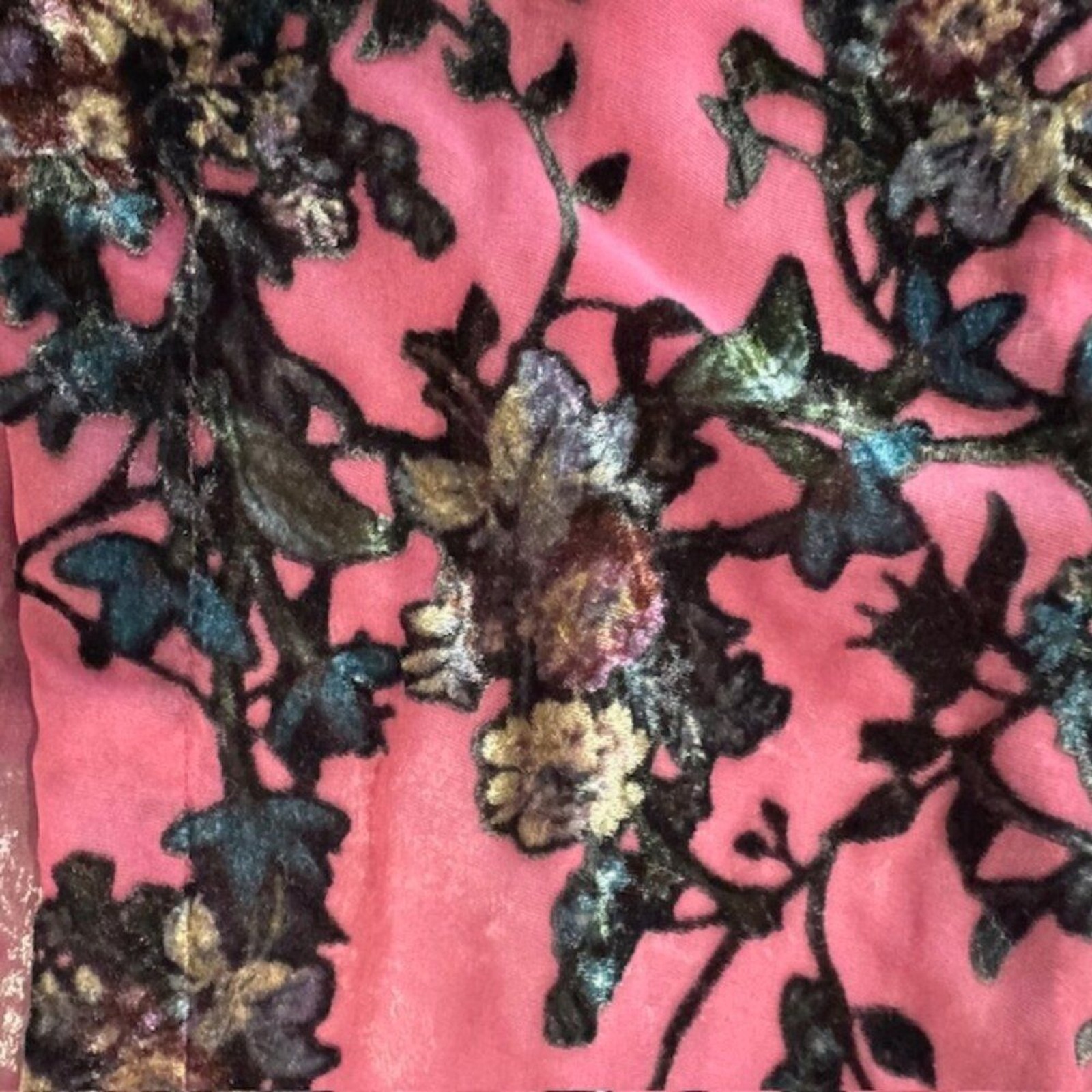 Arizona Jean Co. Velvet Burnout Floral Kimono Robe – Size M/L