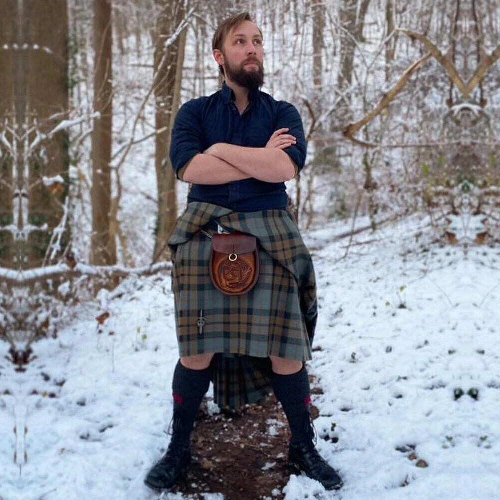 Traditional Scottish Vintage Great Kilts Men’s Tartan Great Kilt 16th Century