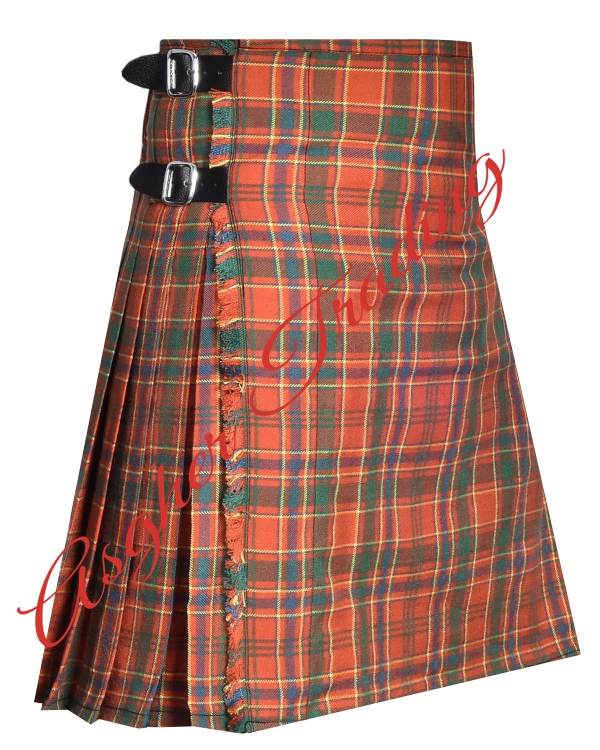 Munro Ancient Tartan Kilt – Men’s Handmade Traditional 16 Oz Tartan 8 Yard Kilt